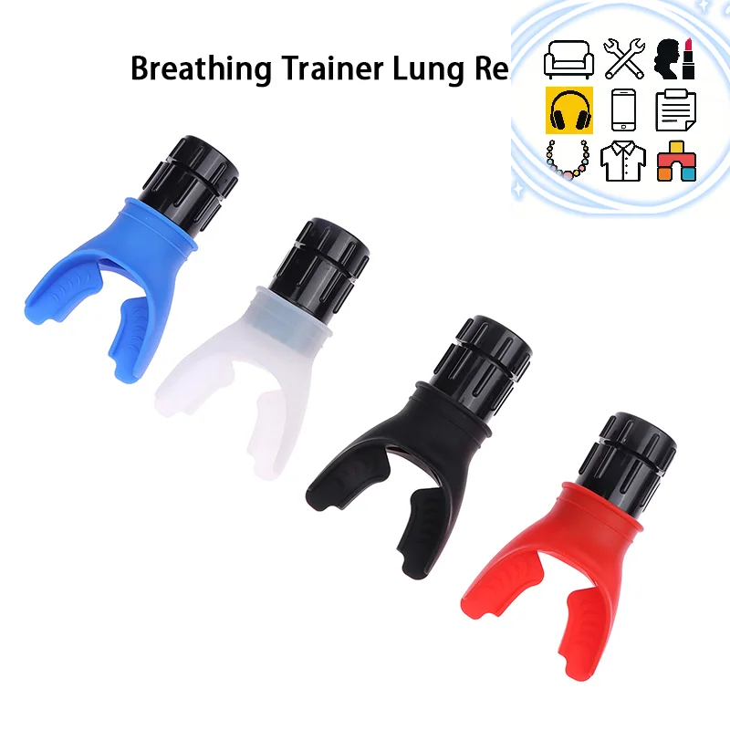 Breathing Trainer Lung Respirator Fitness Equipment Respiratory Silicone High Altitude Training Outdoor Expiratory Exercise Tool