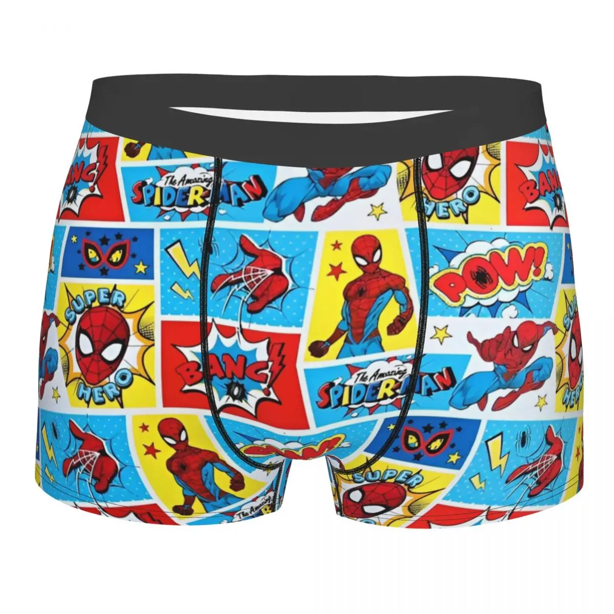 

Новинка, шорты-боксеры с Человеком-пауком, Человеком-пауком, герой, трусы, мужское нижнее белье, дышащие трусы для Homme, большие размеры