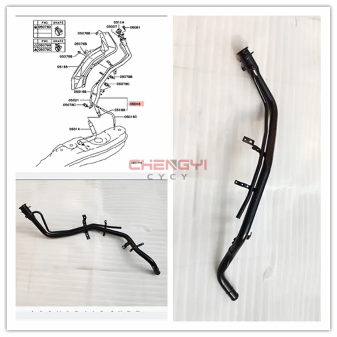 Fuel Tank Refueling Pipe Iron Pipe Fuel Filler Assembly For Pajero Montero V63W V65W V73W V75W V83W V87W V93W V97W MR959776