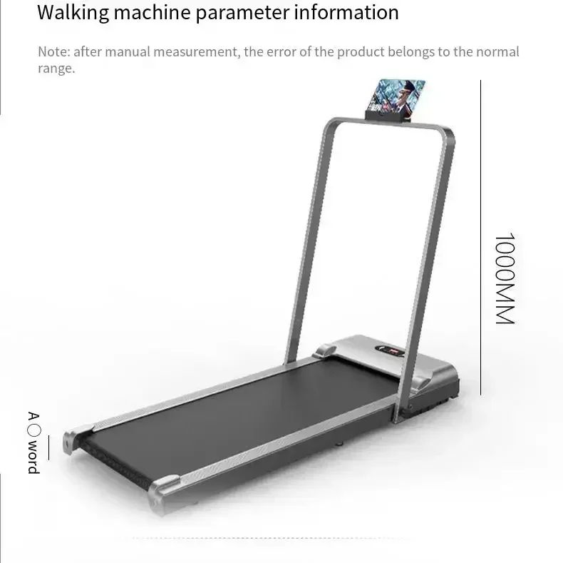 2026 Best Under Desk Walking Pad Electric Motor Home Folding Mini Treadmill For Fitness Steel LED Screen Unisex Handheld