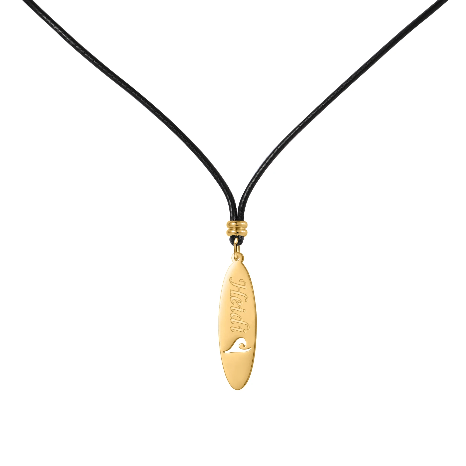 

Qitian Custom Name Surfboard Necklace Mens Jewelry Personalized Stainless Steel Surfboard Necklace Gift For Surfers Beach Lovers