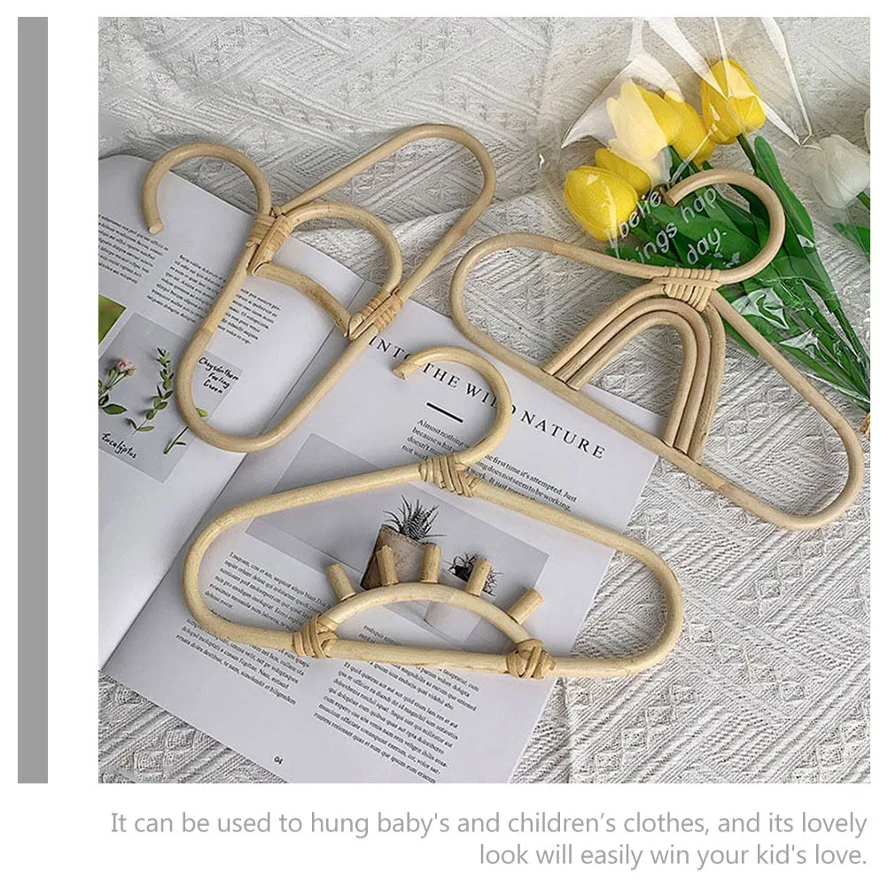 

Premium Rattan Clothes Hangers Minimalist Design Garment Hangers Nursery Room Organization Essential