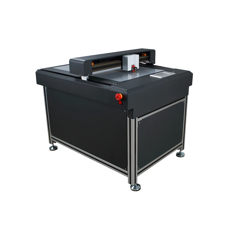 Flatbed Cutting Plotter Delta PLC Motor Core High Precision Dual Cutter Heads For Papers Giftbox Cardboard PVC PET