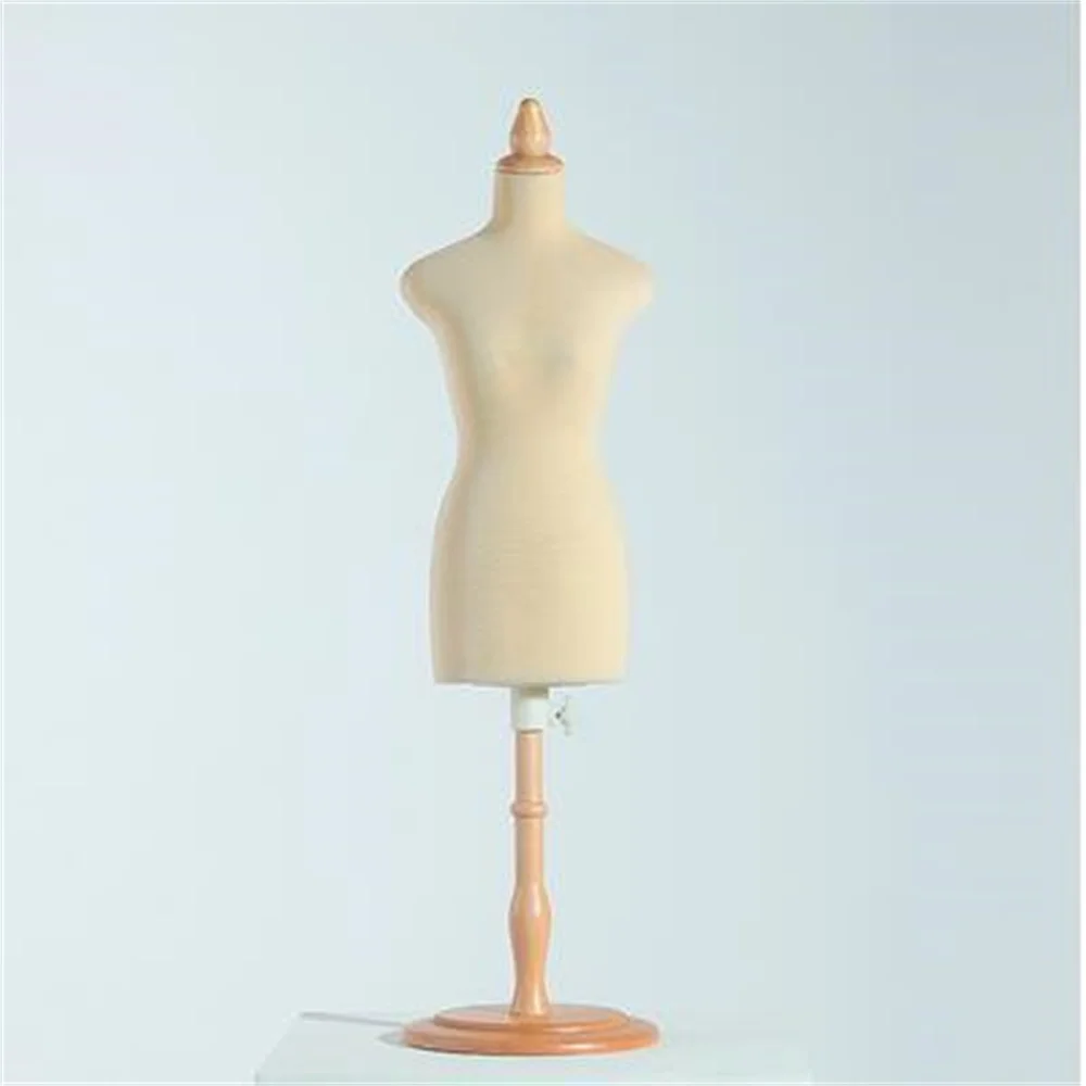 

Female Half Body Mannequin, Professional Scale Teaching Tailor, Wood Manikin Disk Base, Can Pin E154, Sewing Jewellery