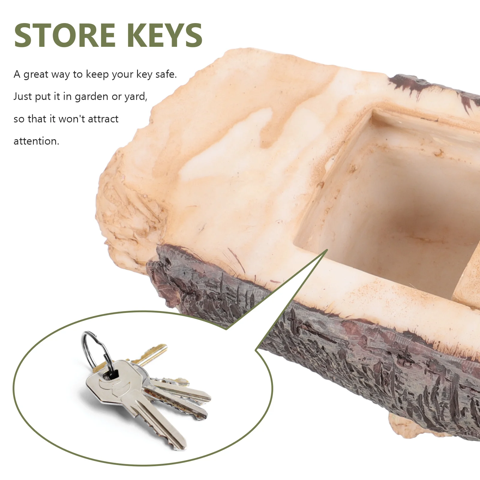 

Shaped Hider Box Fake Branch Resin Storage Case Outdoor Garden Spare Holder Simulated Saving Box Durable Unique Design Stump