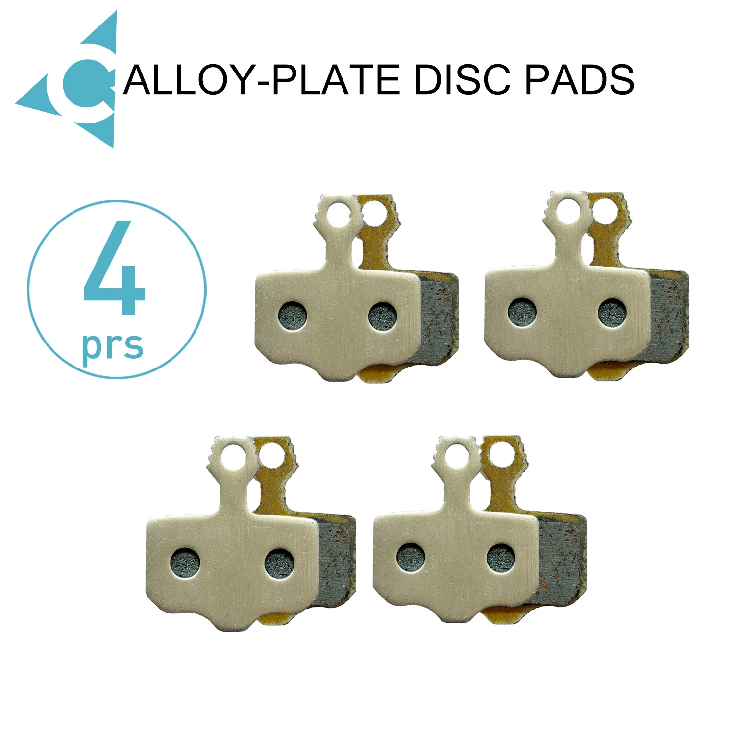 4 Pairs Semi‑Metallic Disc Brake Pads for AVID ELIXIR R‑CR SRAM XX XO TRICKSTUFF CLEG2, Alu‑Alloy Backing Plate Bike Accessories