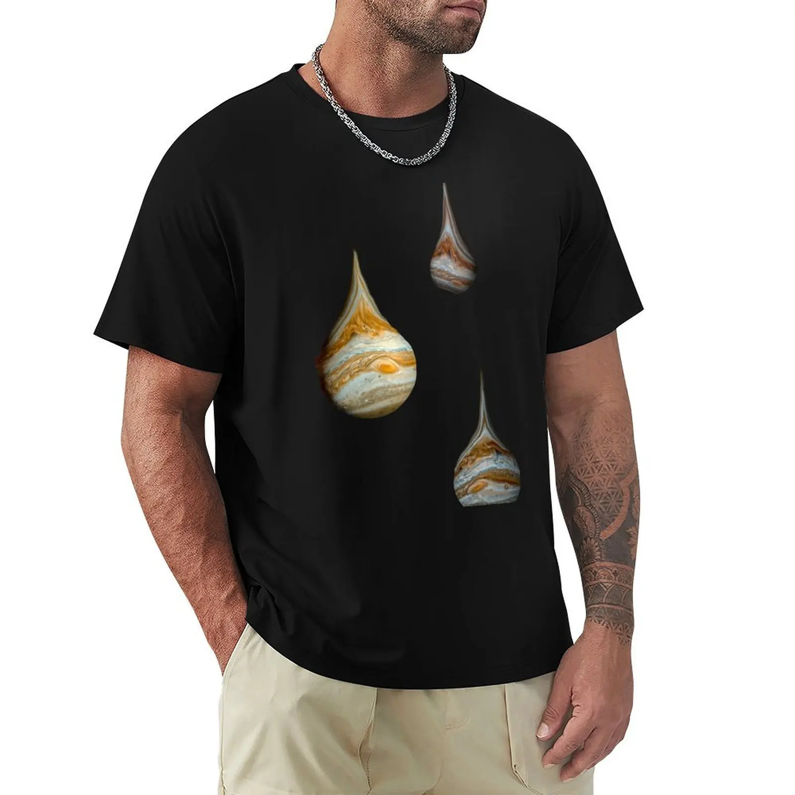 Drops of Jupiter T-Shirt Basic Breathable Solid Color T-Shirt
