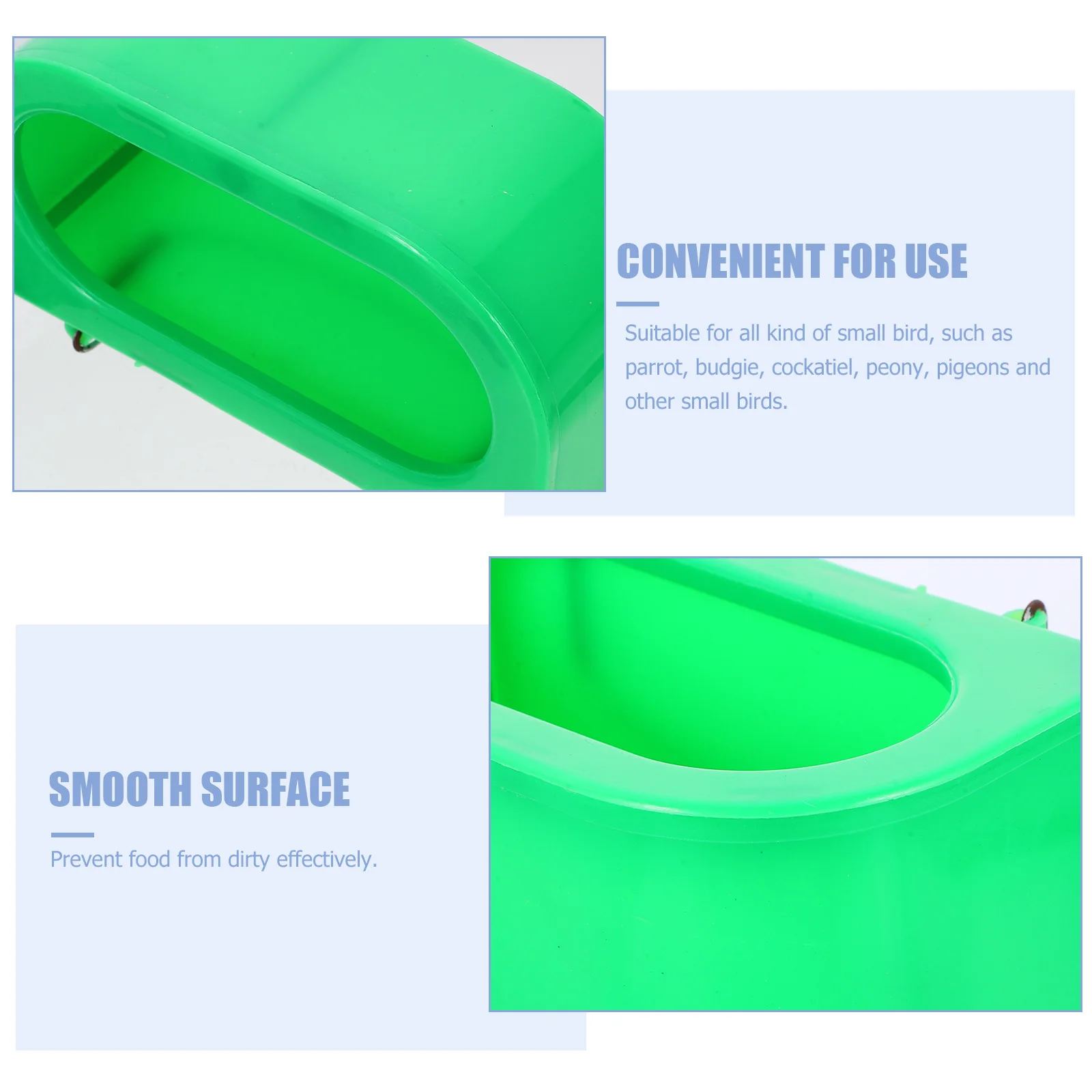 

10Pcs Anti-Splash Pet Bird Feeder Pigeon Parrot Easy Clean Durable Prevent Dirty Home Shop Supplies Pigeon Feeder