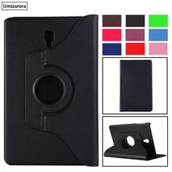 Flip PU Leather Case For Samsung Galaxy Tab S 8.4 inch SM-T700 SM-T705 SM-T705C Tablet Cover 360 Rotating Stand Protective Funda