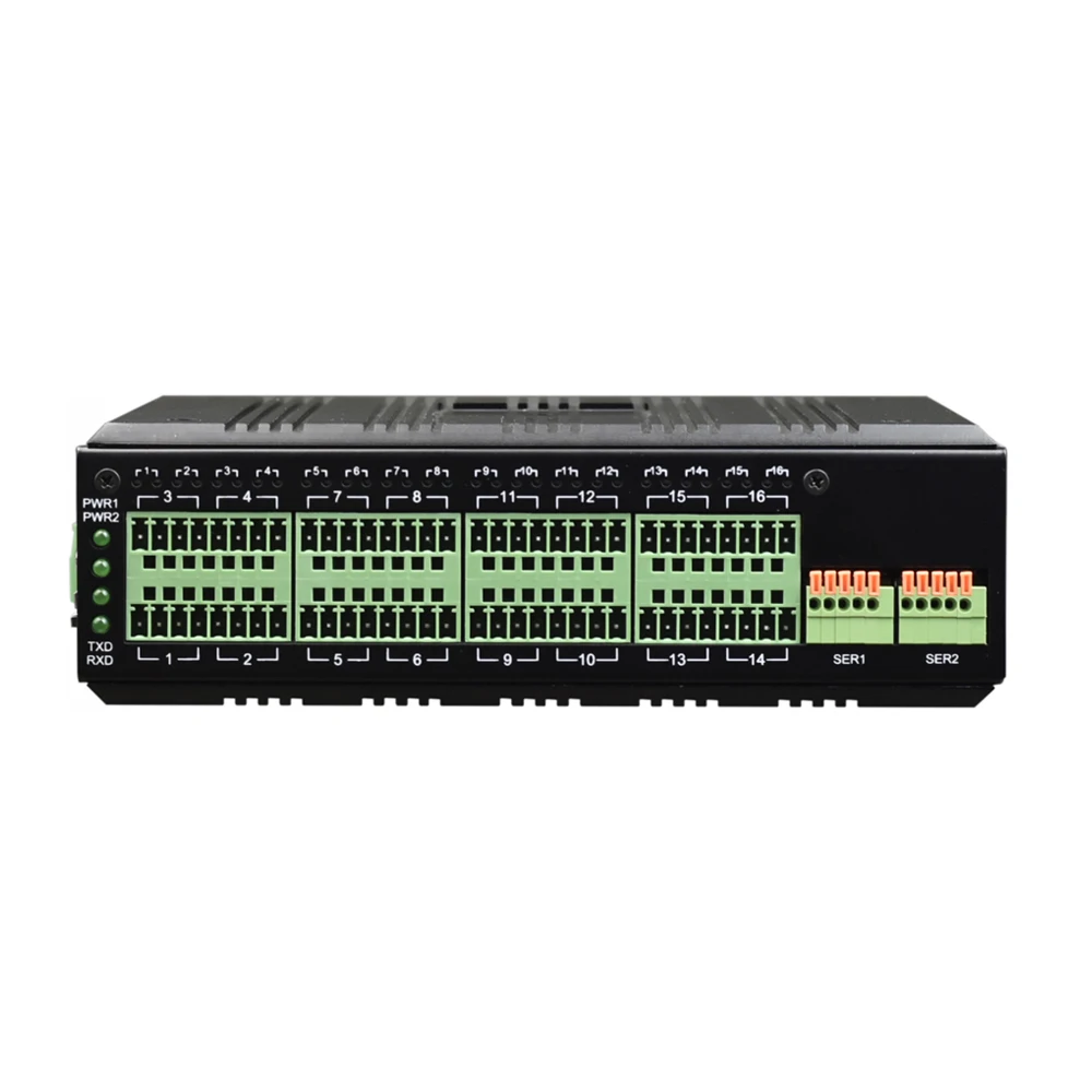 16 Channels RS485 Hub/RS485 Repeater  Din Rail 1 Port Serial RS232/422/485 To 16 Ports RS485 Hub