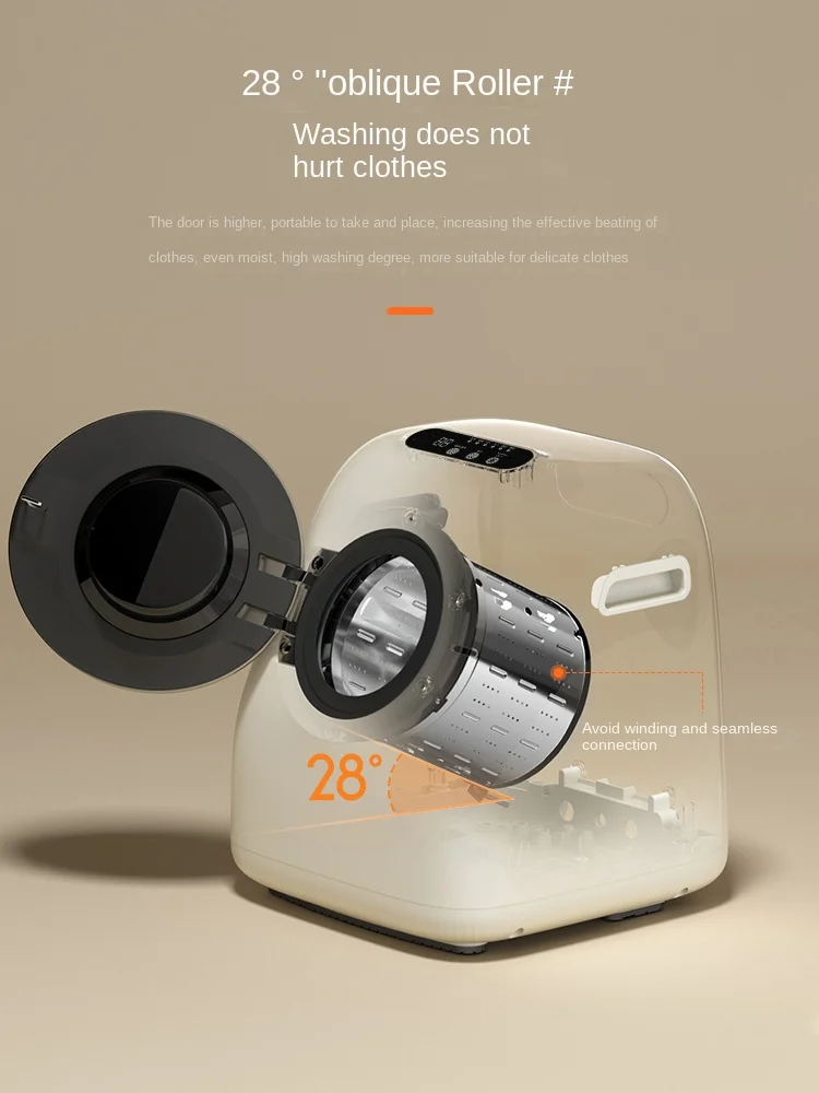 Máquina Integrada de Lavagem e Secagem, Roupa Interior e Roupa Interior Máquina de Lavar, Tambor, Alta Temperatura, Ferver