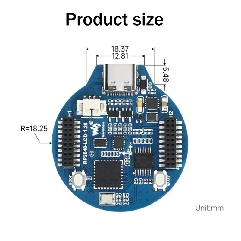 Waveshare voor Raspberry Pi RP2040 Microcontroller Development Board_BSH