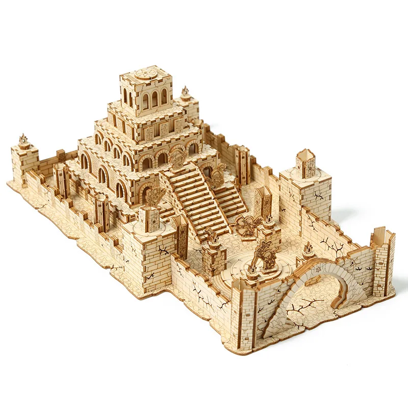 3D Wooden Puzzle Model Kit para Crianças e Adultos, Brinquedo Educativo Montagem, Modelo Jigsaw, Kits de Construção, DIY, Handmade