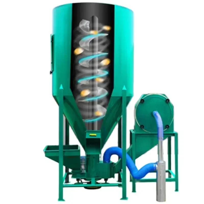 

Livestock Animal Farm Feed Mixer Grinder Maize Corn Soybean Grains Crusher Blender Feed Processing Machine