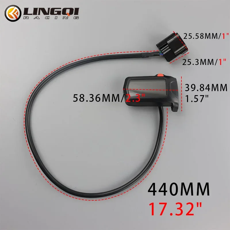

Motorcycle Parts Ride Speedometer Odometer Speed Counter Code Table For Light Bee LCD Display Panel Motocross Accessories