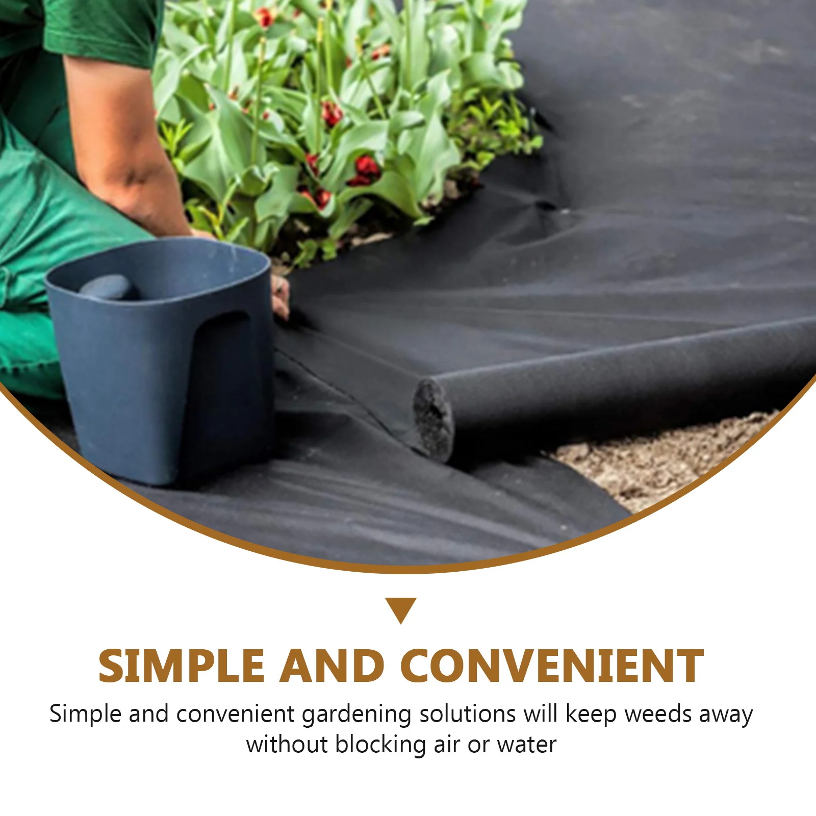 Boomgaard Controle Stof Anti Gras Doek Tuin Grond Cover Premium Pe Mulch Weed Barrière Boom Protector Controle Stof