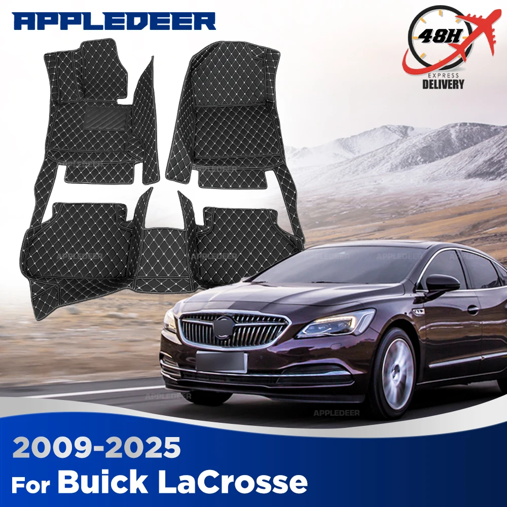 

Автомобильные коврики для Buick LaCrosse 2009-2025 (2024, 2023, 2022, 2021, 2020) — индивидуальные автомобильные коврики-накладки, покрытие для пола, аксессуары для интерьера