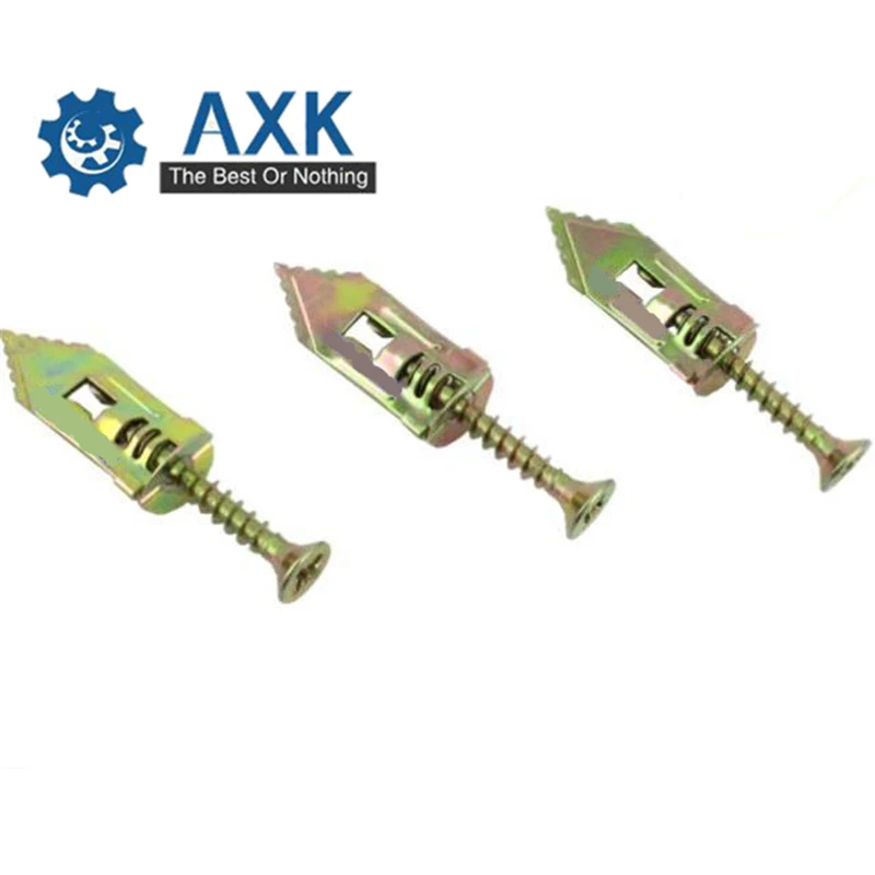 Small Bag Hammer-In Plasterboard Fixing / Safety Nail-in Anchor With Screws    12x30+M4x30 screws خردوات رخيصة شحن مجاني