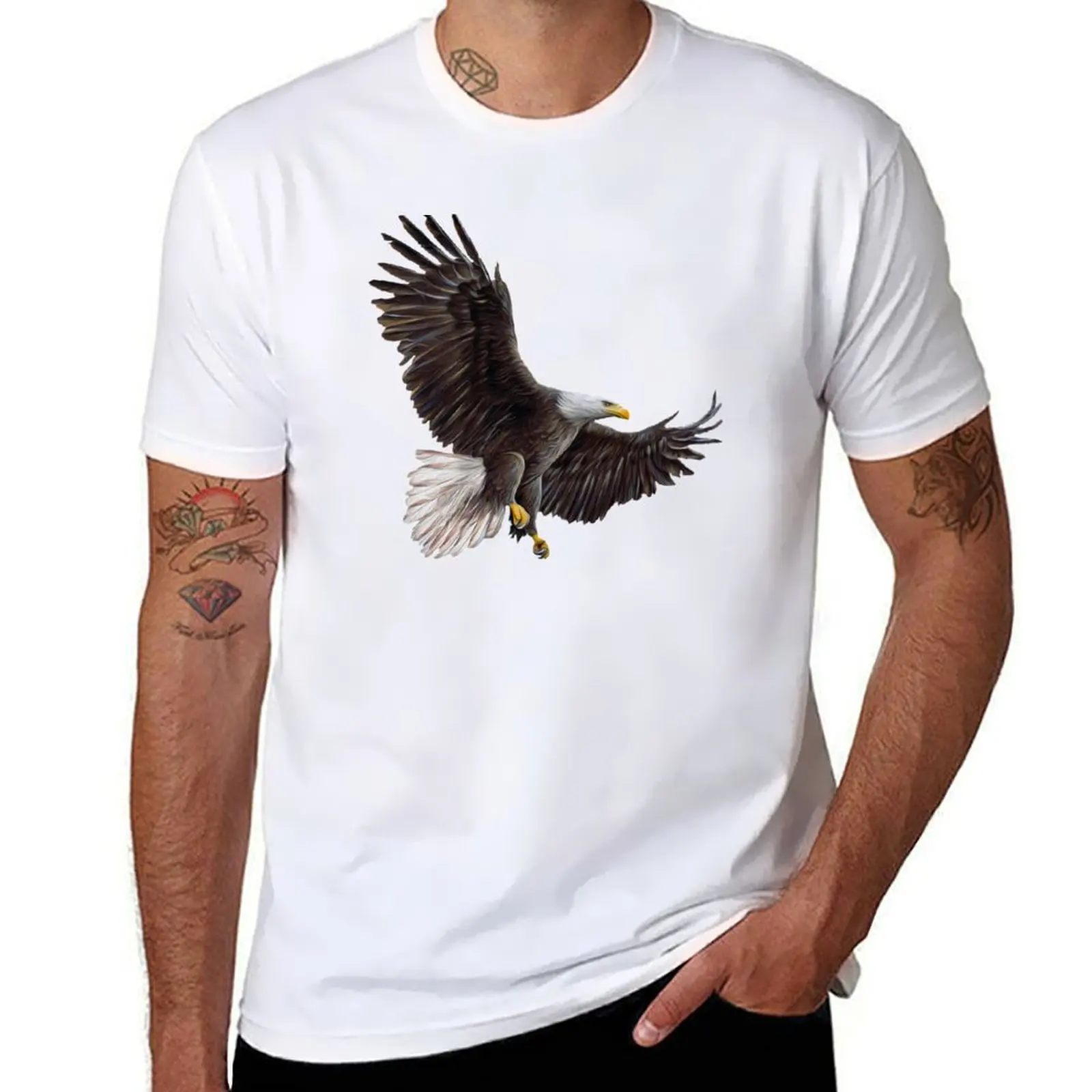 American Bald Eagle T-Shirt Moisture Wicking Athletic T-Shirt