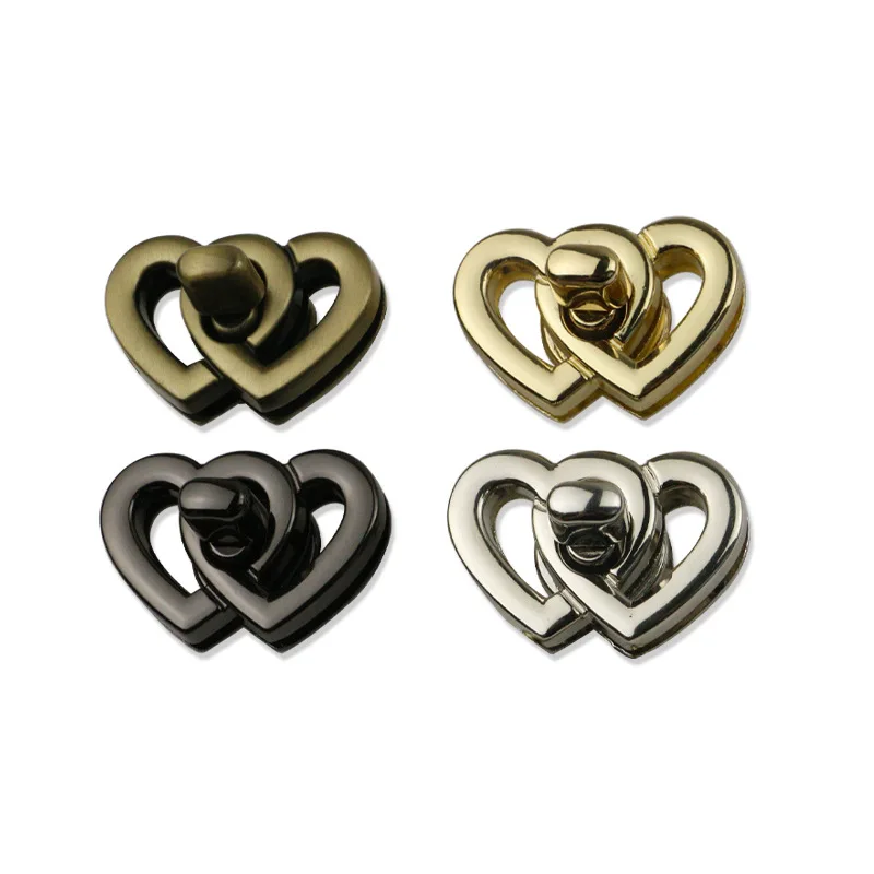 37mm Bag Hardware Accessories Purse Closure Buckle Bag Lock Heart Twist Turn Locks