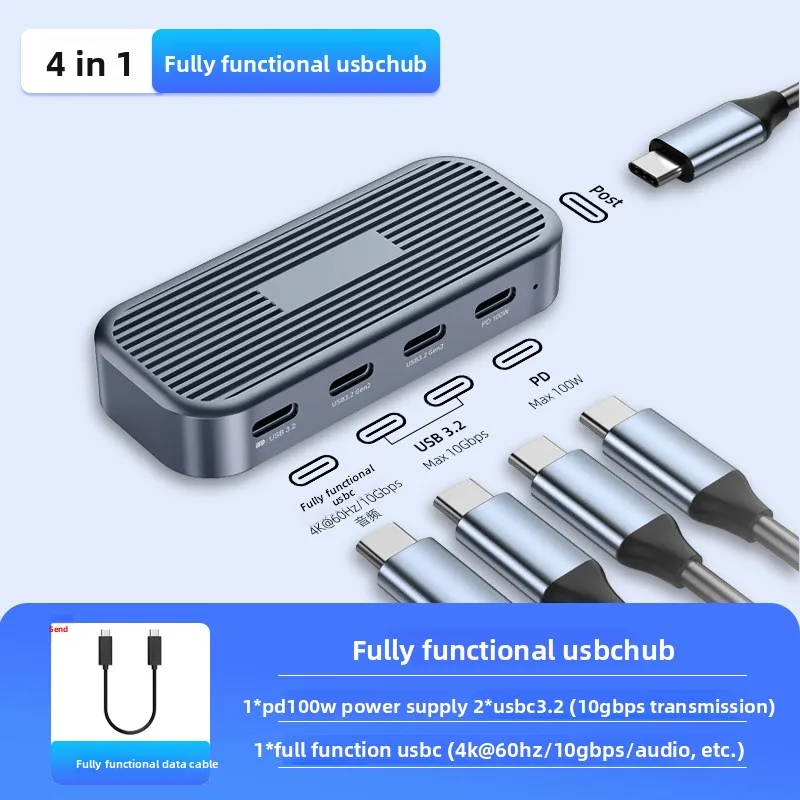 Docking Station USB 3.2 Hub FullyFunctional  Compatible with（Hot-selling product）4K Screen Projection Stock ProductType-C