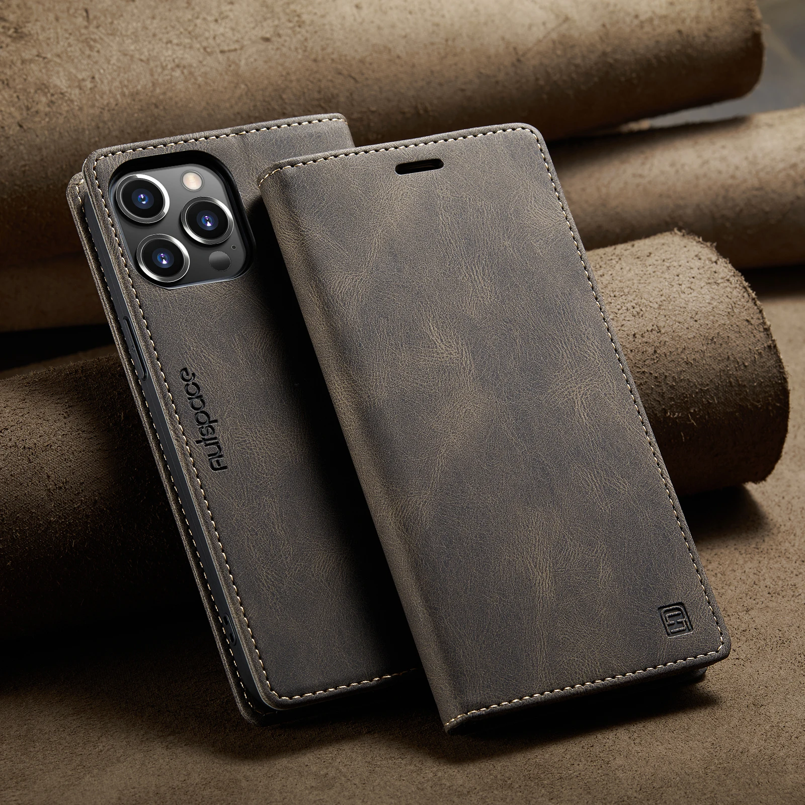 

AutSpace-A01 For Samsung A12 A13 A53 A14 A54 A15 A55 A16 A56 ,Shockproof Magnetic Flip Leather Wallet Case Card Slot Stand Cover