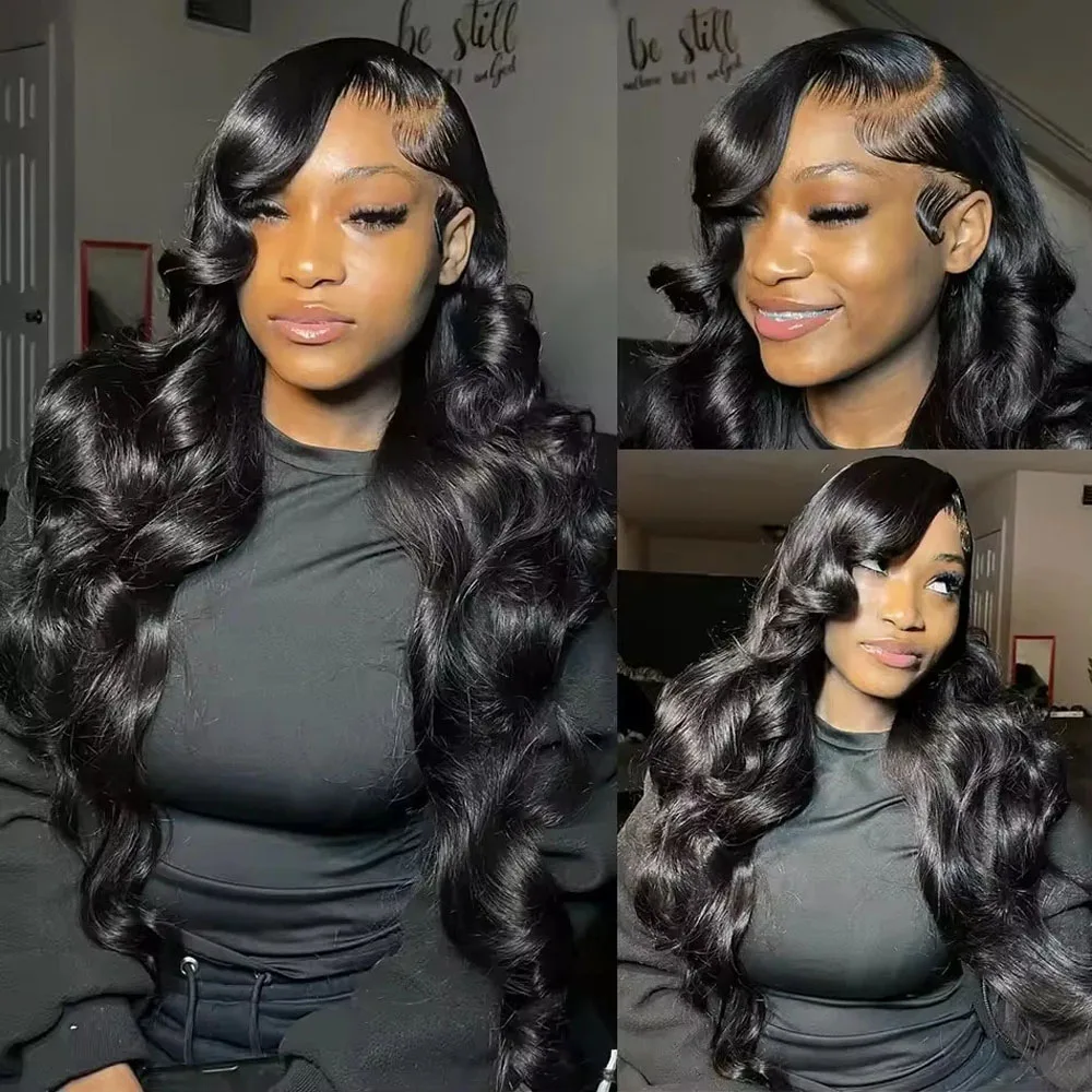 5x5 Glueless Wig Body Wave Lace Clousure Wig Human Hair Pre Plucked 250% Density Brazilian 13x6 HD Transparent Lace Frontal Wigs For Beginner Friendly Ready to Wear