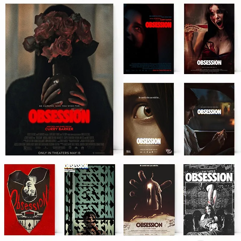 Obsession Film 2026 Horror Gothic Film Ästhetisches Poster Leinwandbild Wandkunst Bilder Heimdekoration Geschenk