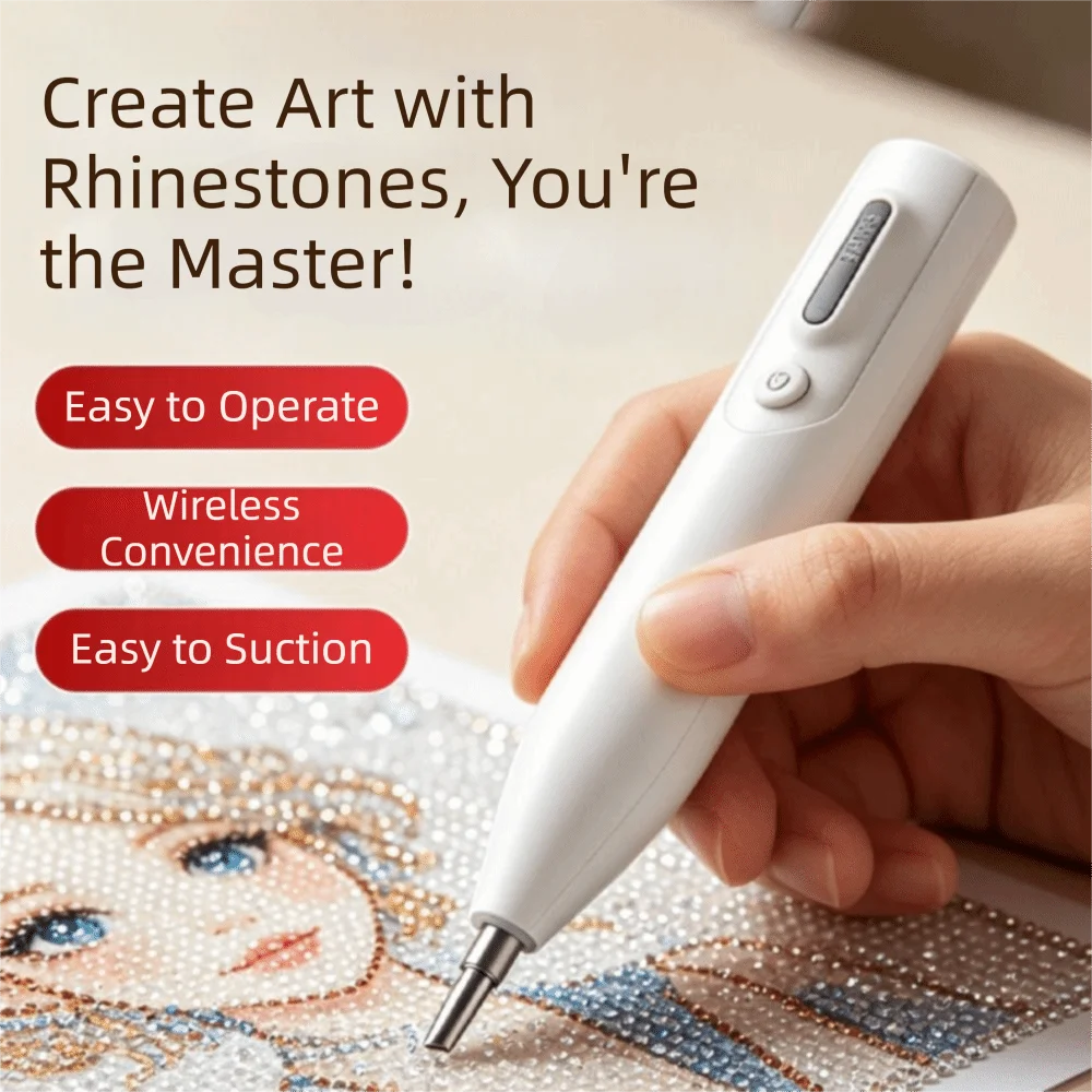Absorbing Diamond Electric Diamond Painting Pen Electric Suction Metal Tip Diamond Suction Pen Painting Tool