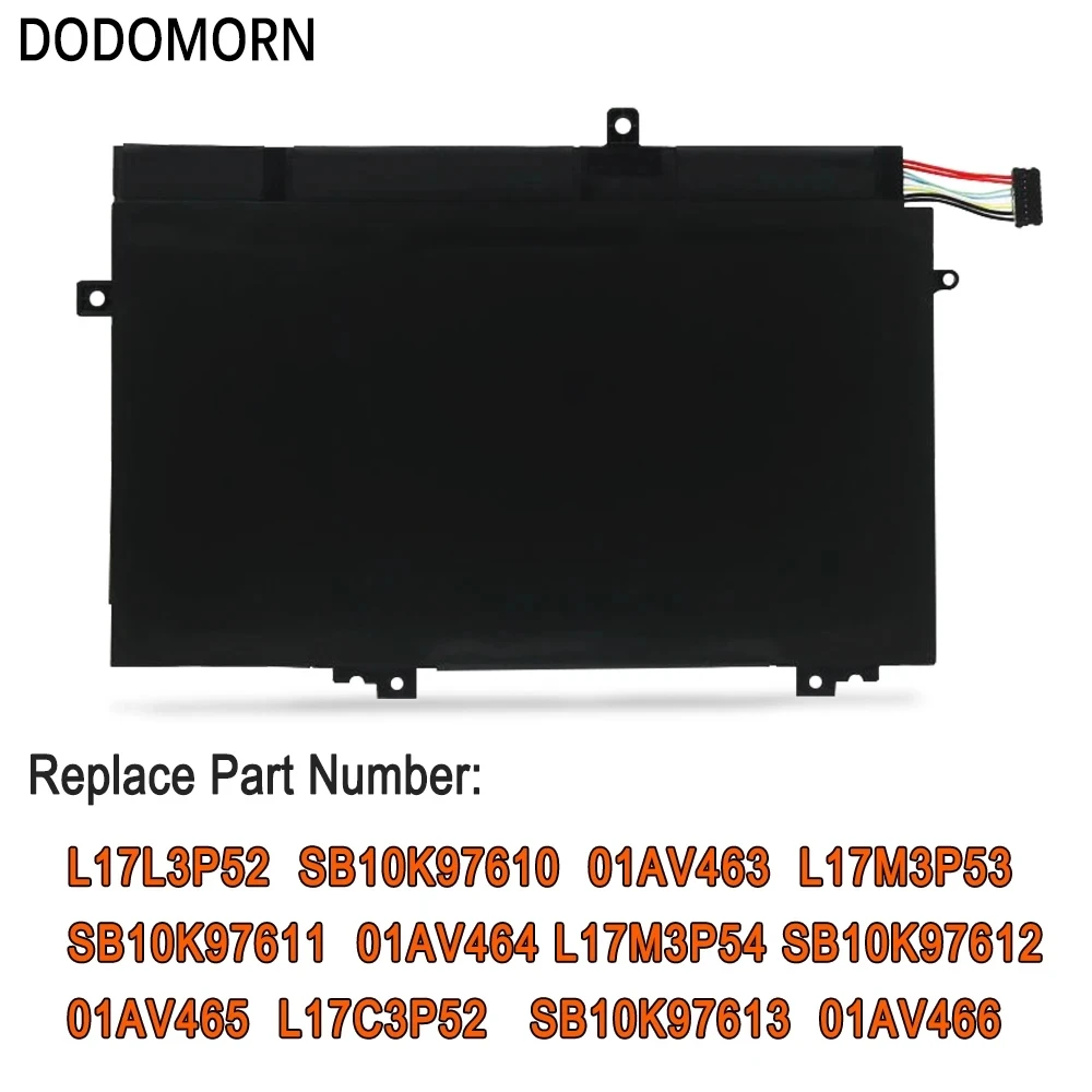 New L17C3P52 Laptop Battery For ThinkPad L480-20LT L580-20LX  L580-20LW L480-20LS 01AV465 SB10K97613 L17M3P53 L17M3P54 L17L3P52