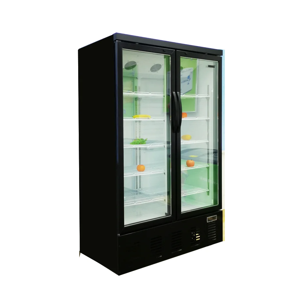 ZD Supermarket Display Fridges Commercial Refrigerator Drink Cooler Glass Display Refrigerator
