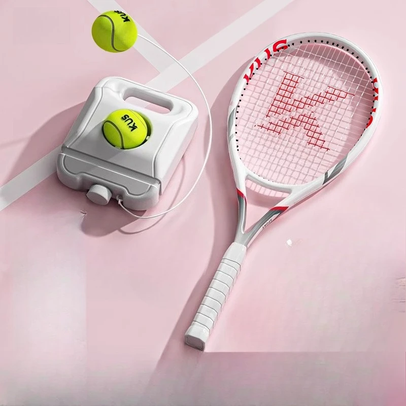 

Tennis trainer single player with line rebound self-training artifact beginner one person racket set