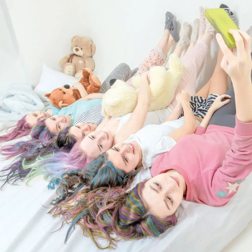 6 Buah Sisir Krim Kapur Rambut Warna-warni Sisir Rambut Lipat Sekali Pakai Pena Pewarna Rambut Stik Pewarna Rambut Tidak Beracun
