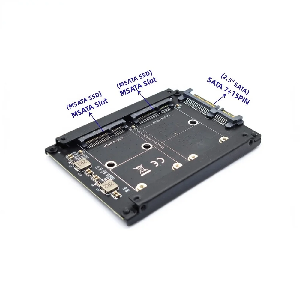 Dual MSATA Slot to 2.5