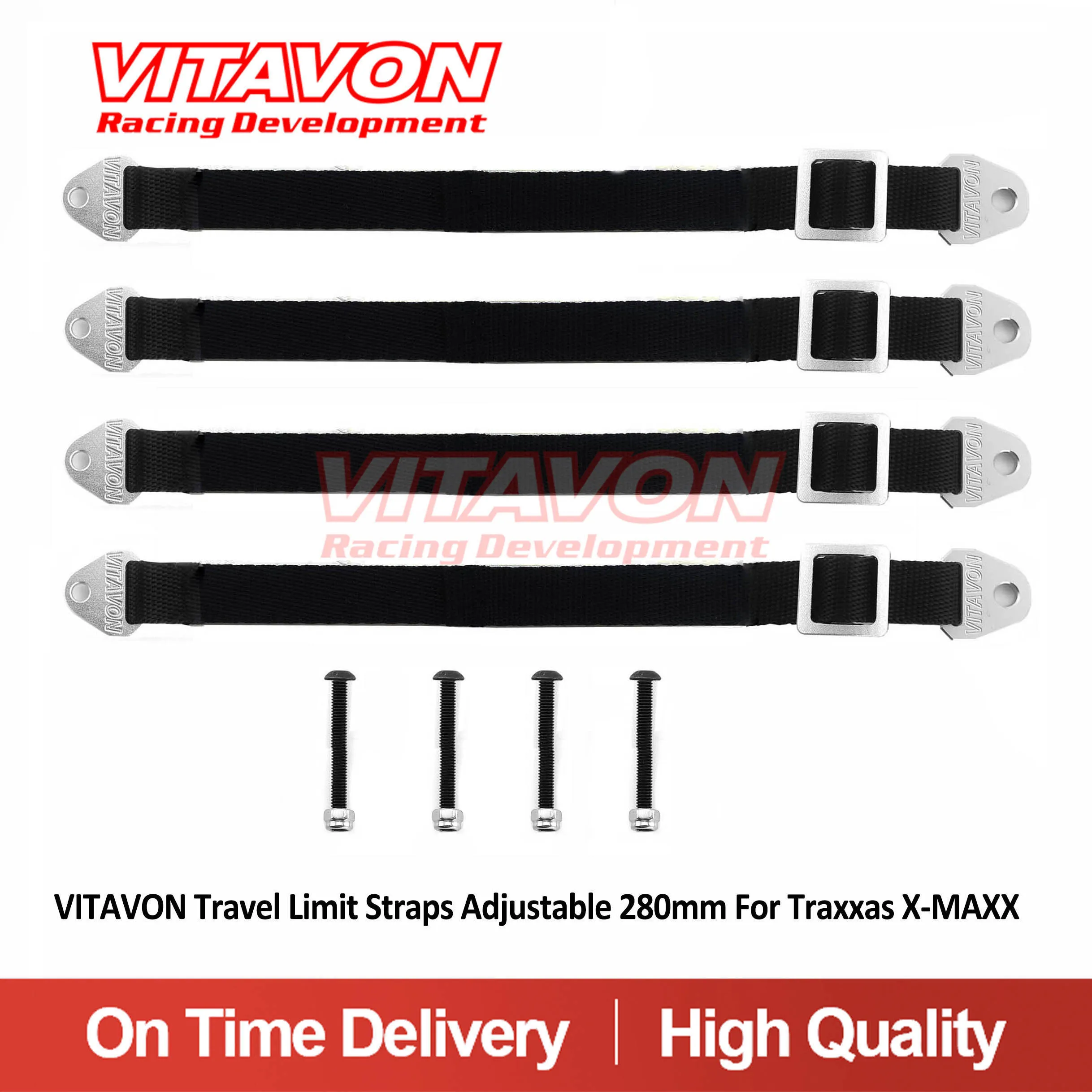 

VITAVON Travel Limit Straps Adjustable 210mm For Arrma Kraton 8S/Outcast 8S