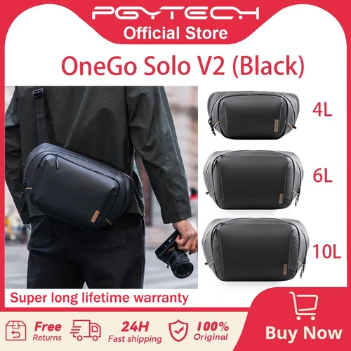 PGYTECH OneGo Solo V2 bolso de hombro para cámara 4L 6L 10L bandolera para cámara bolsa de viaje al aire libre para Sony /Canon/Nikon