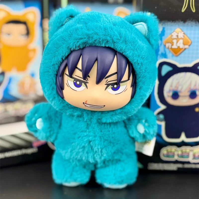 % % % genuino Eaki Jujutsu Kaisen Temporada 2 Cat Park Party Gojo Satoru caja ciega muñeco de peluche bolsa colgante modelo colección regalo