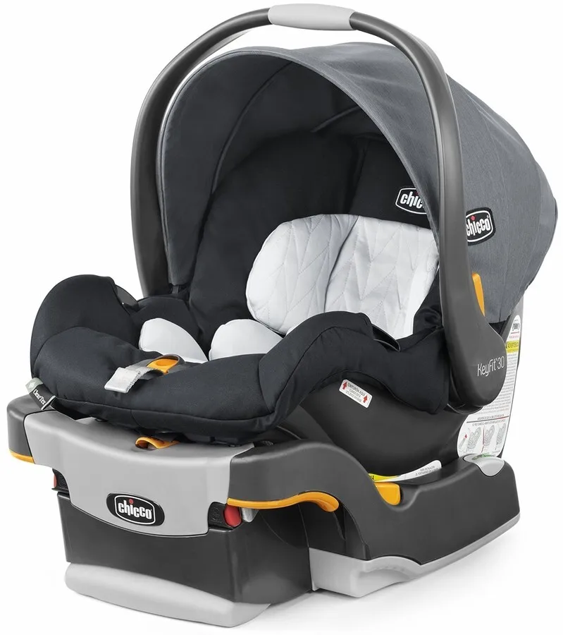 Silla de Auto para Bebé Chicco KeyFit 30 Cleartex, Color Plomizo, Nueva, Caja Arrugada