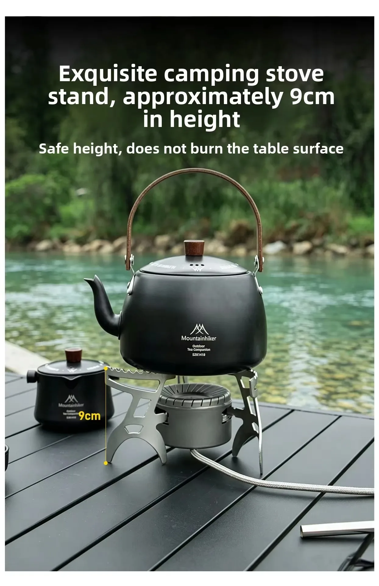 MOUNTAINHIKER Campingkocher 4200W Hochleistungs-Gas-Butan-Kocher, faltbar, tragbar, für Outdoor, Backpacking, Wandern und Kochen – Detail 12