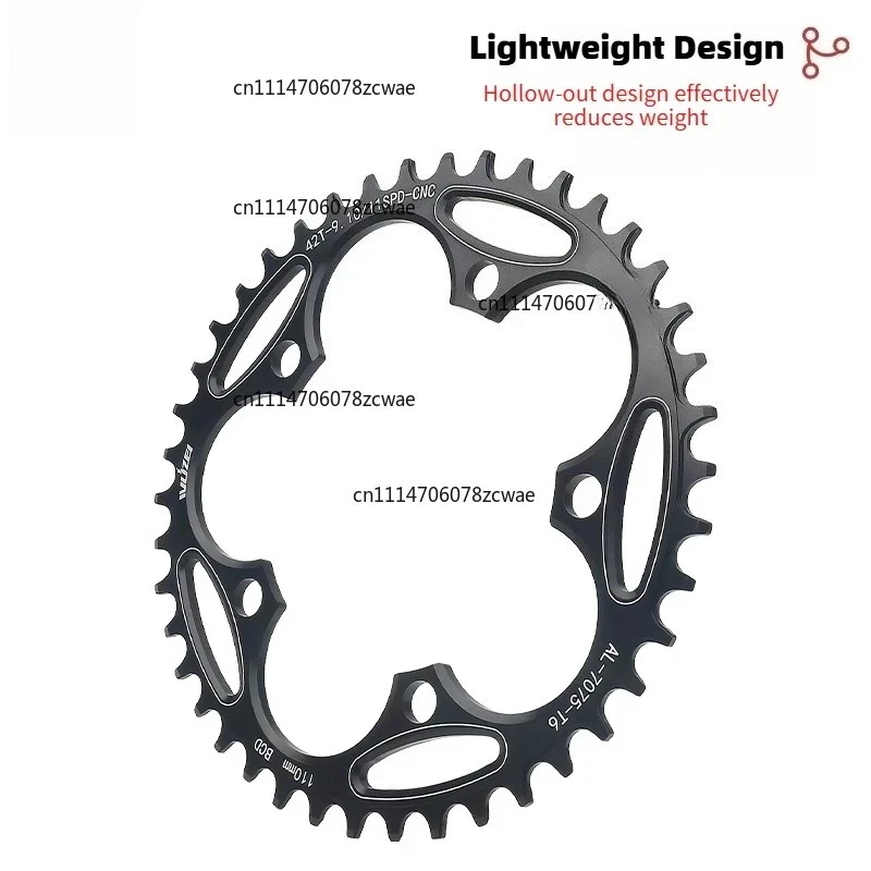 Road Bike Chainring 5-Bolt 110/130 BCD 36T/38T/40T/42T/44T/46T/48/50T/52T/54T/56T/58T/60T Narrow-Wide, for 1X Conversion