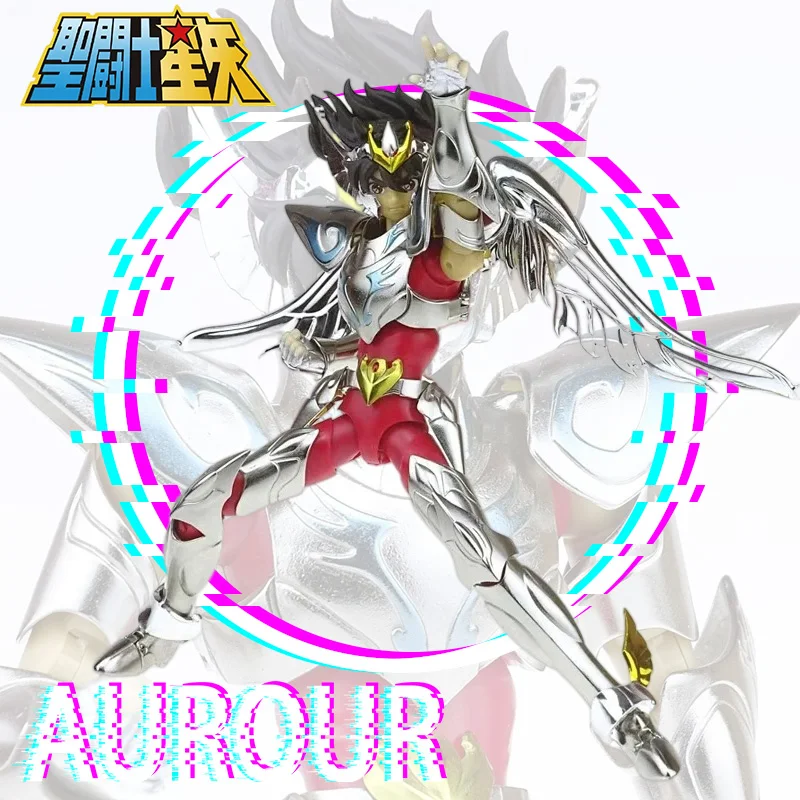 Em estoque espíritos celestiais mst/pegasus seiya 15th aniversário edição milagre armadura bronze mito ex modelo brinquedos presentes