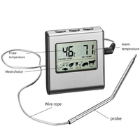 Digital Meat Thermometer With Probe For Cooking LCD Display Food Electronic Temperaturemeter For Grill, Kitchen Use