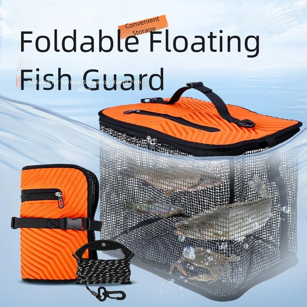 

Collapsible Fishing Net EVA Foam Net Fishing Trip Anti-Slip Rope EVA-filled Construction For Fishing For Outdoor Activity