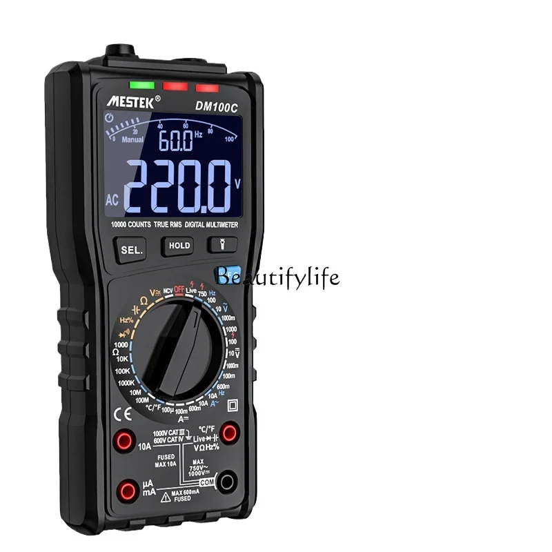 

*DM100C multi-function high-precision hand-integrated anti-burn digital multimeter