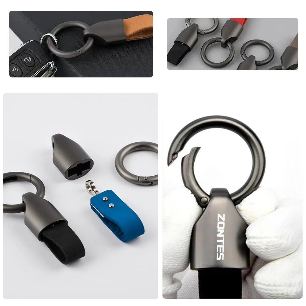 For Zontes T2 350 350E ZT125U ZT 125 U ZT 310R 310X G1 125 Zt125 G1 Keychain Keyring Key Chain Metal Motorcycle Accessories gift