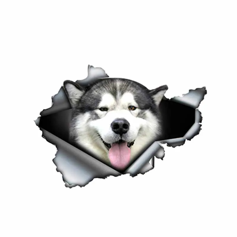 

Y474# Creative Malamute Car Sticker Pet Dog Automobile Decoration Waterroof Decal Funny Animal Vinyl Car Accessories