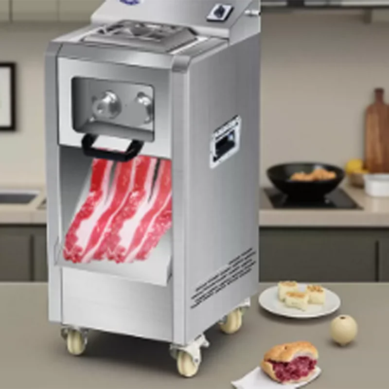 

Коммерческая электрическая автоматическая мясорубка из нержавеющей стали, сверхмощная, с противоскользящим покрытием, 220В, для ресторанов и дома