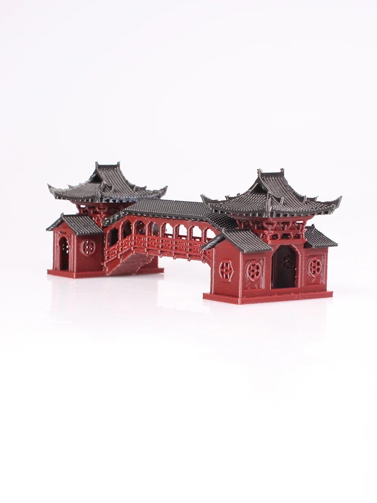 Yunlongqiao Gallery Bridge Landscape Ornaments Rockery Stone Aquarium Aquarium Garden Bonsai Study Ancient Architecture Model