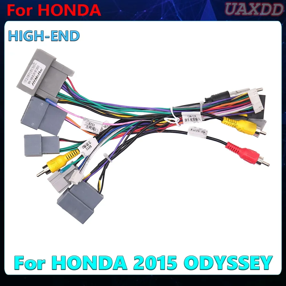 FOr HONDA 2015 ODYSSEY RZ cable video harness decoder canbus box 2 Din Car Interior stereo radio Android CD multimedia dashboard