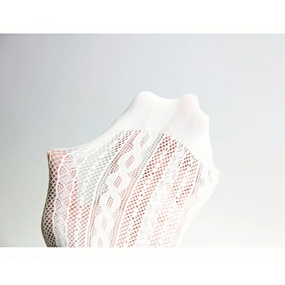 1/2/5 Pairs Women's socks fashion sexy crew socks summer solid color hollow soft stockings mesh thin sexy socks image 6